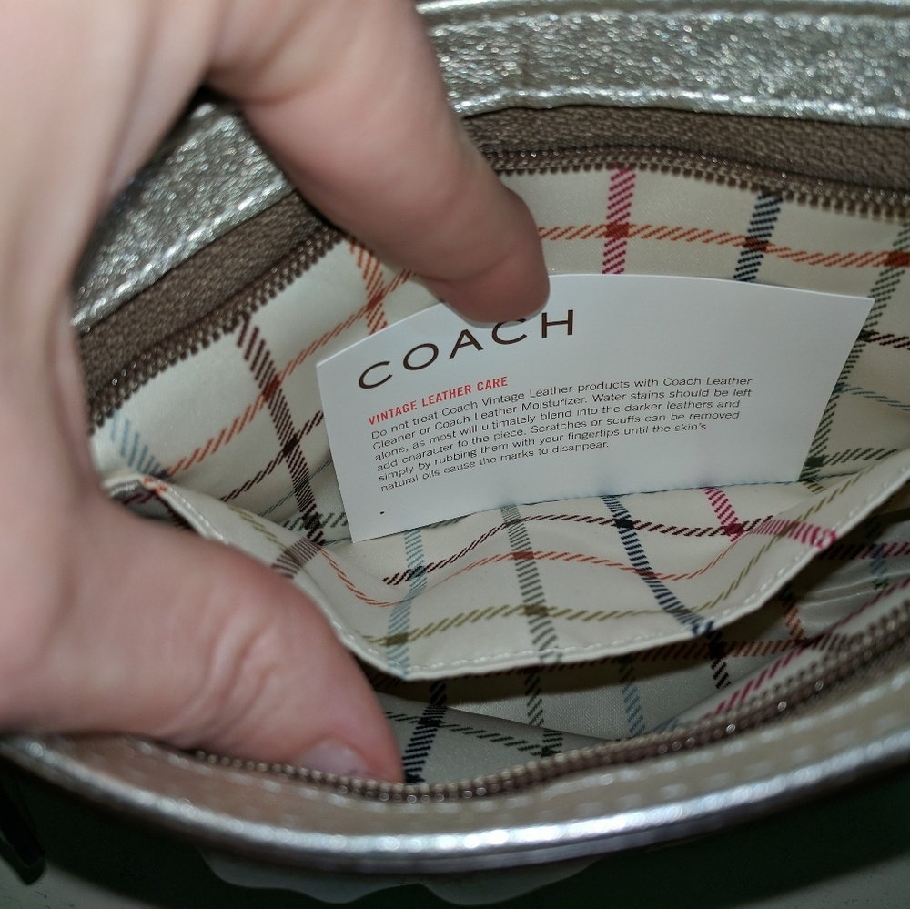 Authentic In Like New Condition Silver Coach Wrist - image 2